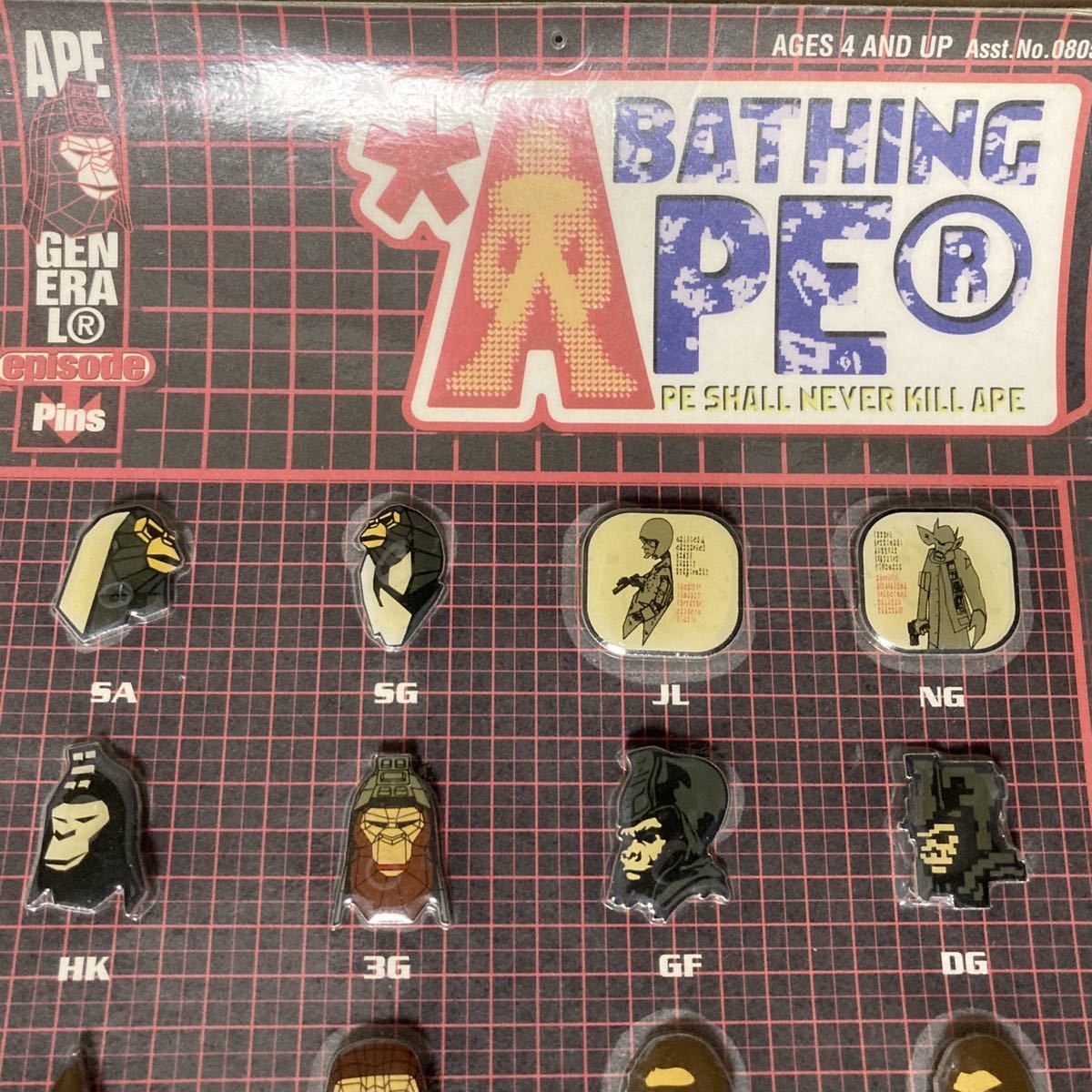 オンライン限定商品】 A BATHING APE 正規品ピンバッジ