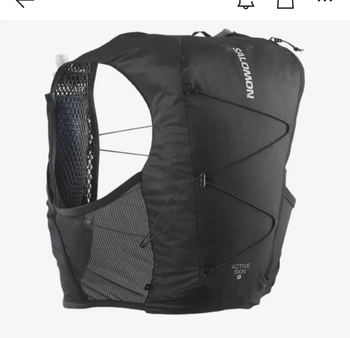 SALOMON アクティブスキンベスト L SALOMON(サロモン) アクティブ スキン 8 ランニング ベスト 黒