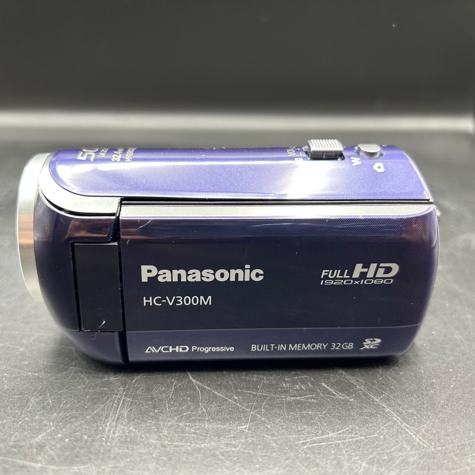 Panasonic パナソニック HC-V300M ビデオカメラ ブルー（【中古