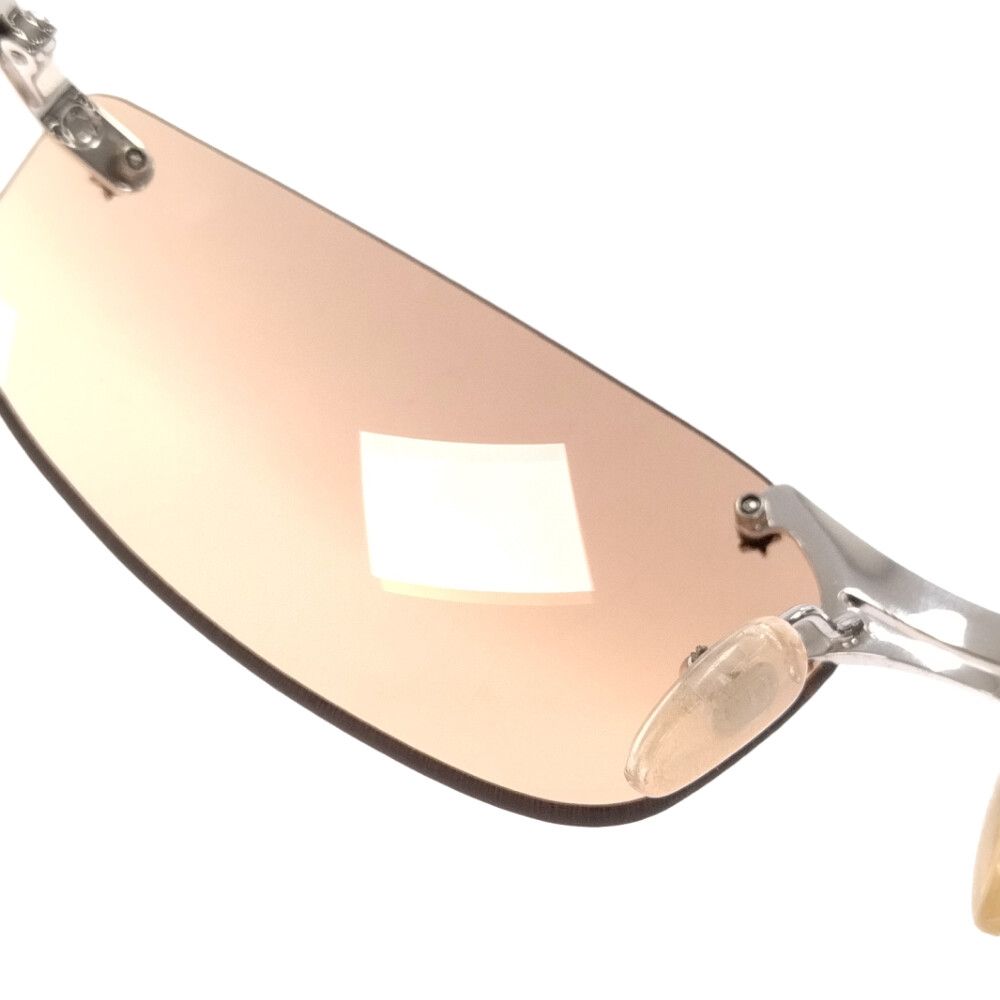 DIOR (ディオール) リムレス カラーレンズサングラス シルバー