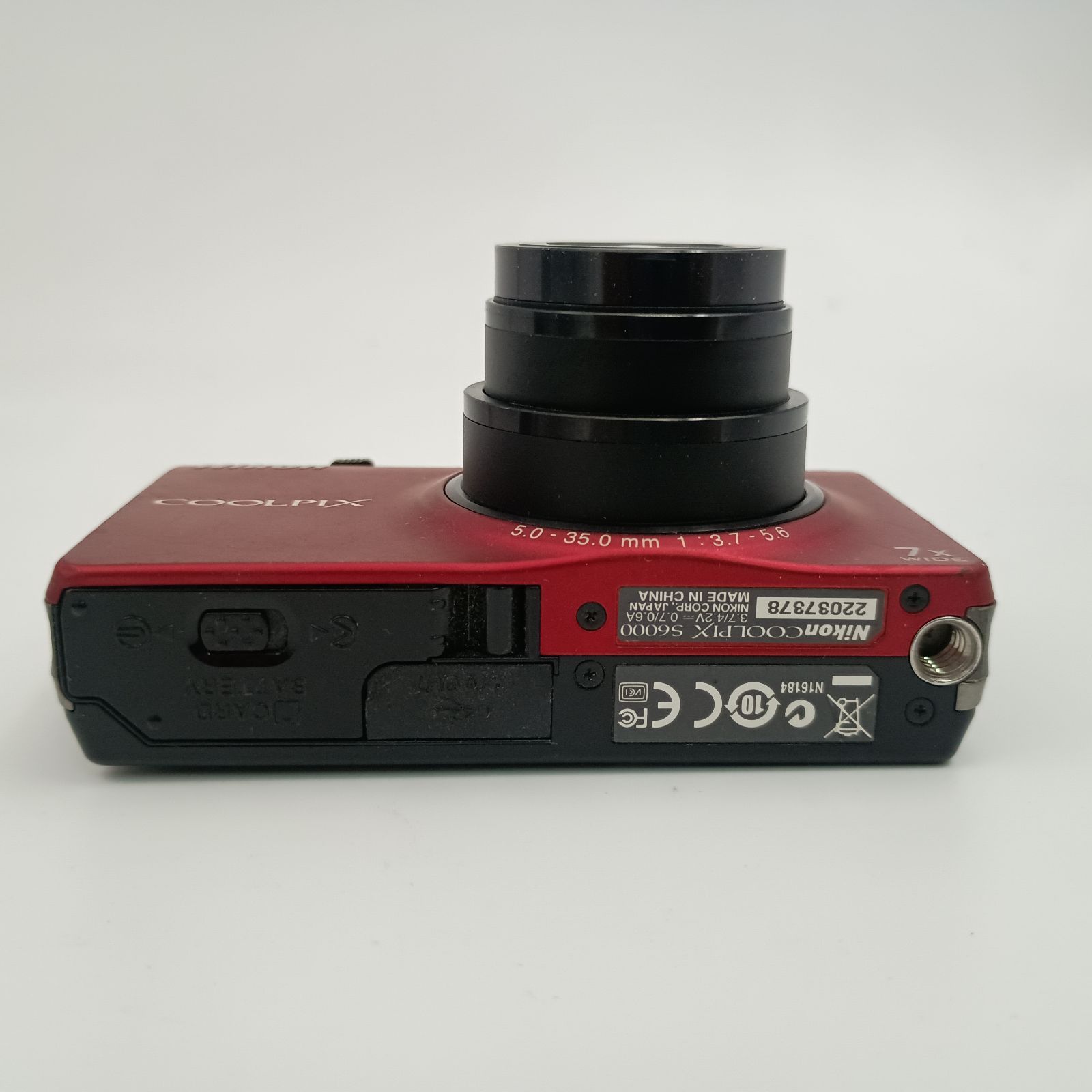 Nikon Coolpix S6000 Compact DIGITAL Camera Red コンパクト