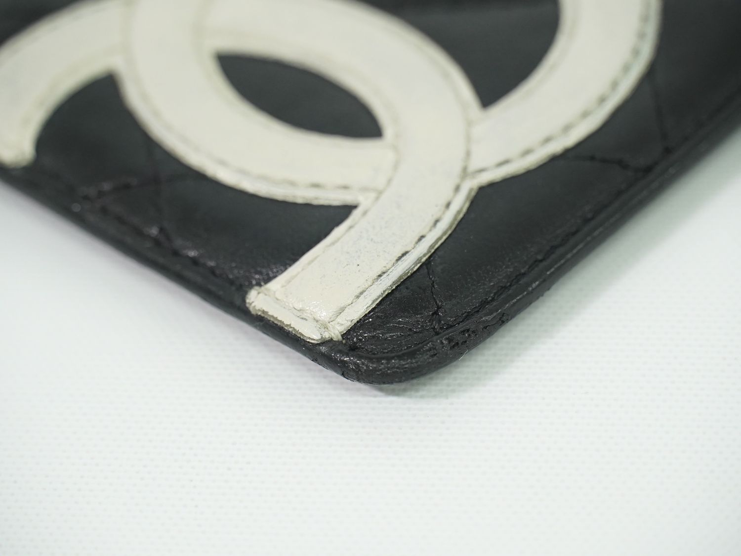 本物 シャネル CHANEL ココマーク カンボンライン カードケース パス  