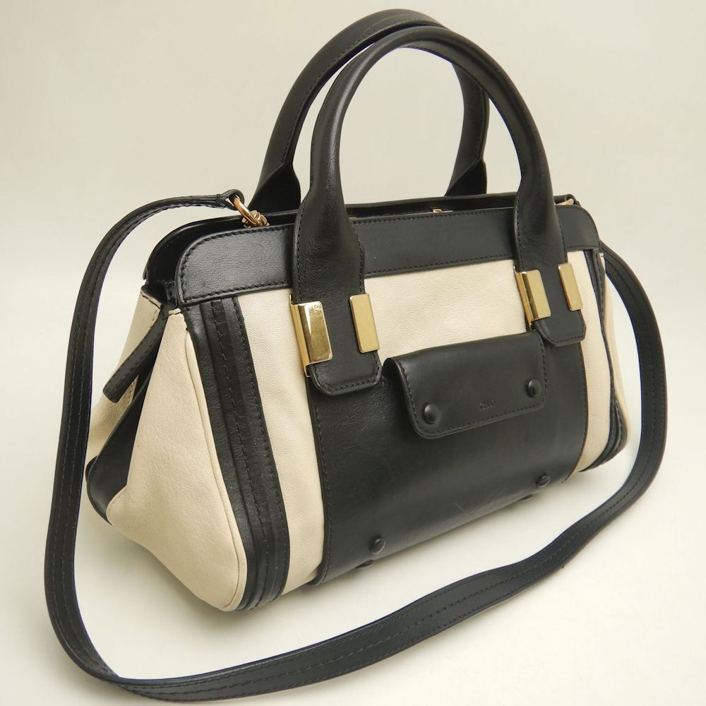 【美品】Chloé リトルアリス ハンドバッグ Chloe クロエ リトルアリス レザー 本革 ハンドバッグ 2way