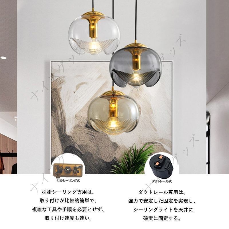 ペンダントライト 北欧 おしゃれ LED対応 ガラス 球状 丸型 つや消し 