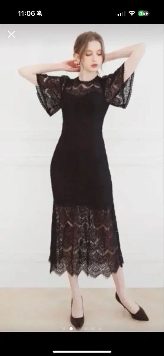 GRACE U グレースユー ディア レース マーメイドフィット ワンピース M サイズ