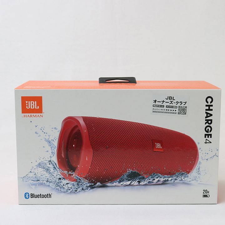 新品未開封】JBL CHARGE4 RED Bluetooth 防水 - メルカリ