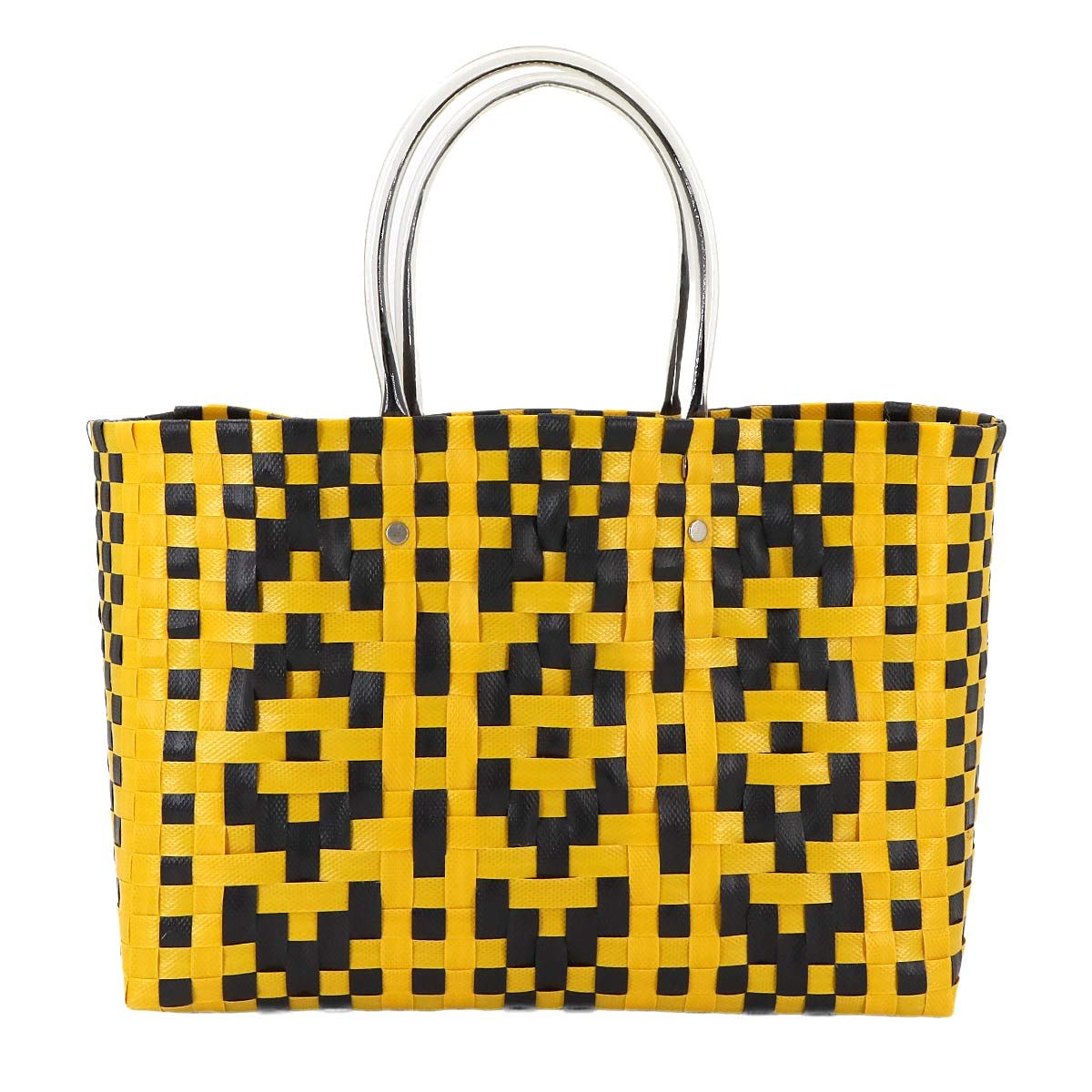 マルニフラワーマーケット　カゴバック　黄色　イエロー MARNI マルニフラワーカフェ バッグ ピクニックバッグ アニマル