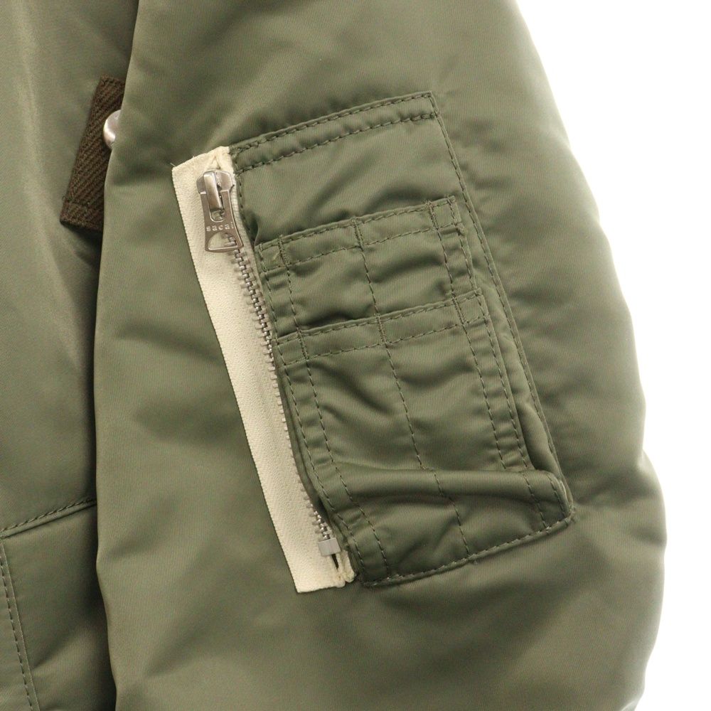 sacaiサカイ★カーキ ナイロンツイル ベスト フードコート 中古・古着通販】NIKE (ナイキ) sacai (サカイ) ナイロン