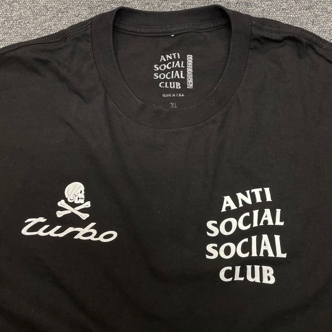 NEIGHBORHOOD ANTI SOCIAL SOCIAL CLUB ASSC.TURBO/C-TEE.SS コラボ 