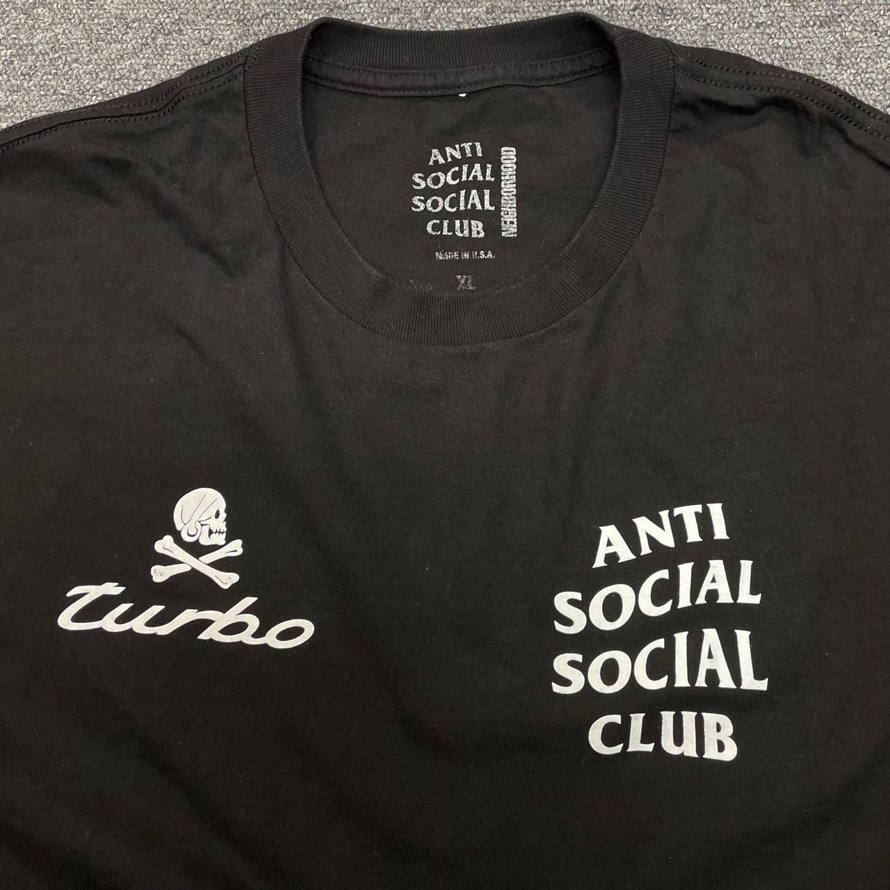 NEIGHBORHOOD ANTI SOCIAL SOCIAL CLUB ASSC.TURBO/C-TEE.SS コラボ