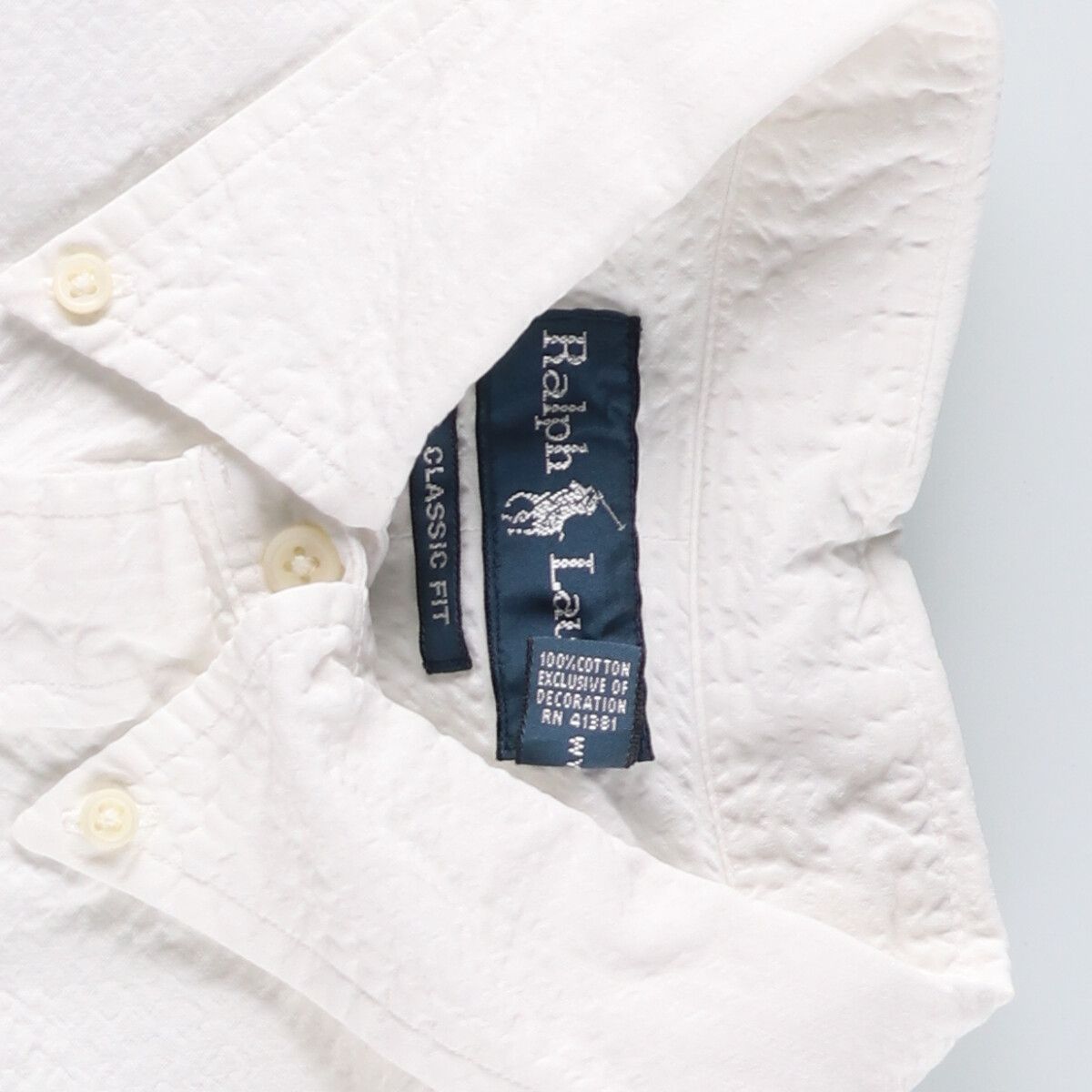 古着 ラルフローレン Ralph Lauren CLASSIC FIT クラシックフィット シアサッカー 半袖 ボタンダウンシャツ メンズL相当 /eaa558349 楽天市場】ポロ ラルフローレン ストレッチ シアサッカー ボタン