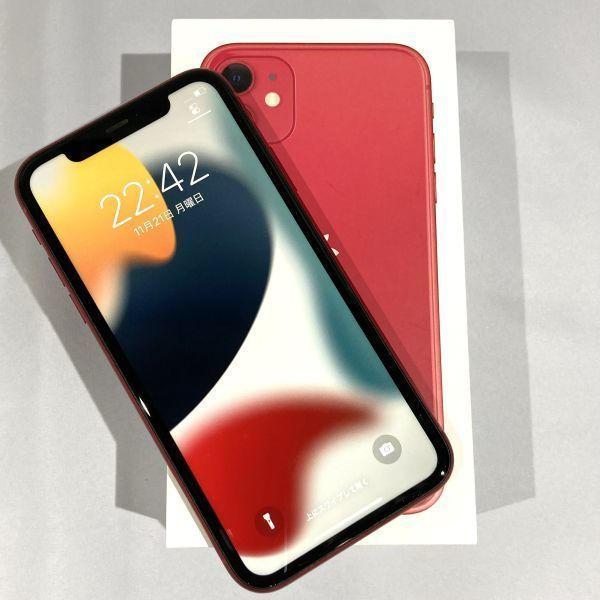 ▽SIMロック解除(docomo) iPhone11 128GB レッド - メルカリ