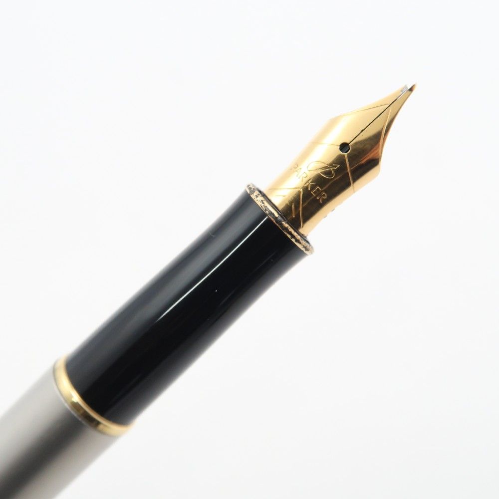 中古)PARKER パーカー 万年筆 ソネット シルバーカスケード B（商品ID