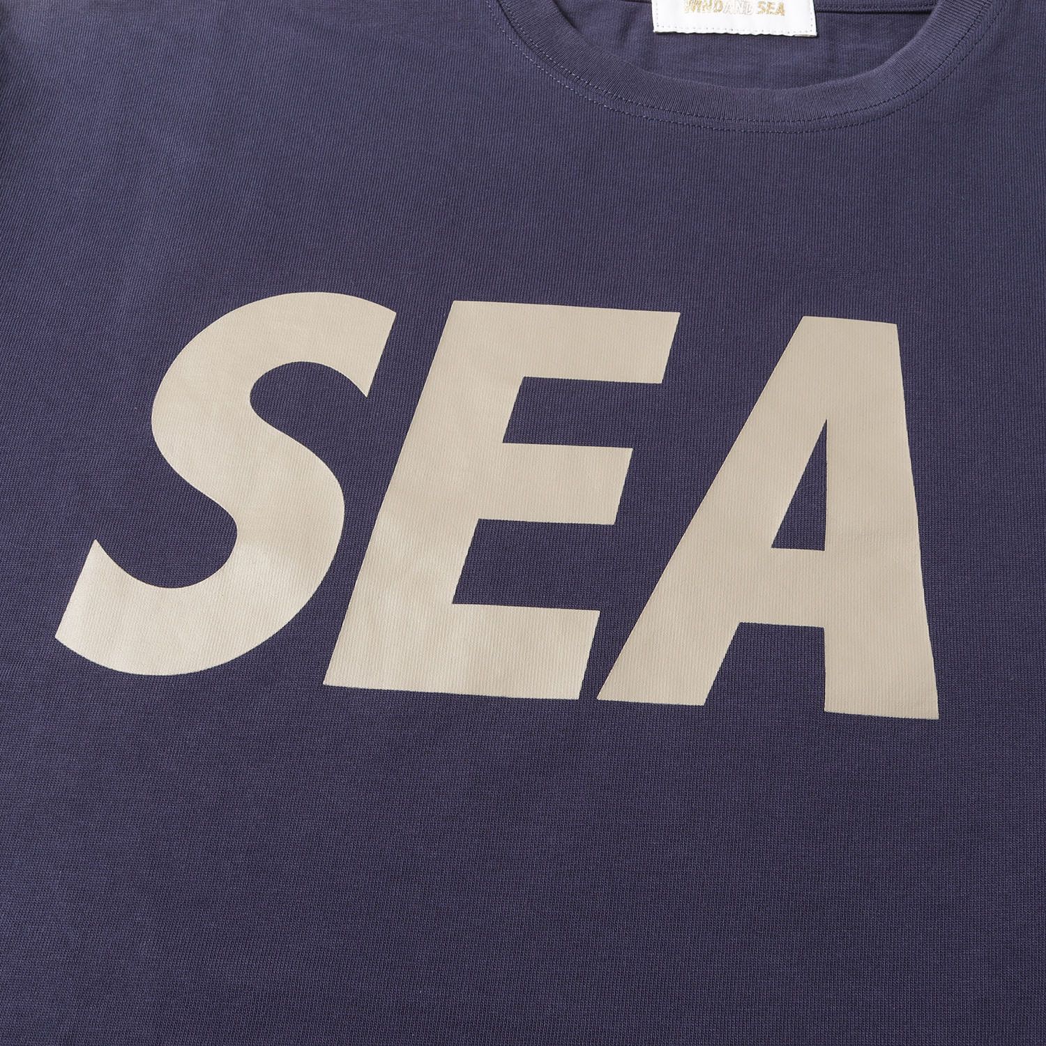 wind and sea ウインダンシー　ロゴ　クルーネック　xl ウィンダンシーのブランドロゴ入りクルーネックスウェット、両面