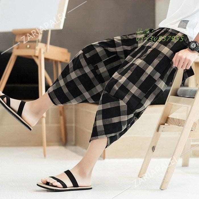 メンズ サルエルパンツ | 夏 リネン パンツ リネンパンツ 涼しいズボン ワイドパンツ 袴パンツ ハロンパンツ 綿麻パンツ [Joielmal] 涼しい 赤字覚悟!サルエルパンツ アラジンパンツ