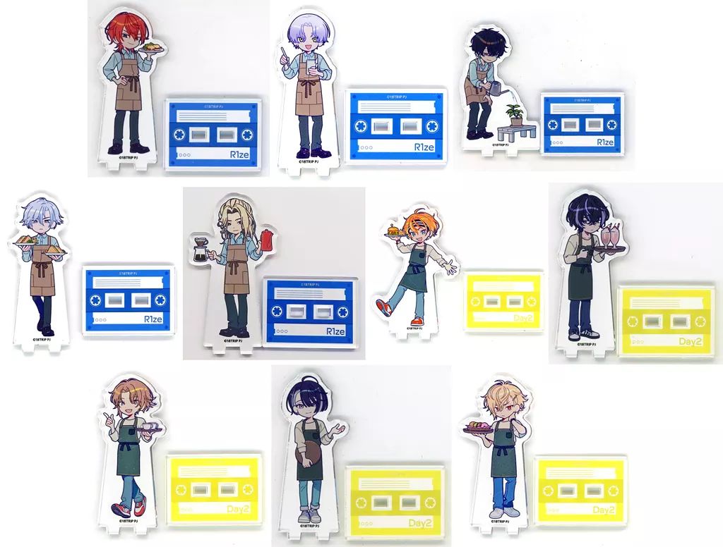 アクリルスタンド アクリルパネル 全10種セット 18TRIP×animatecafe トレーディングアクリルスタンド 朝班 昼班