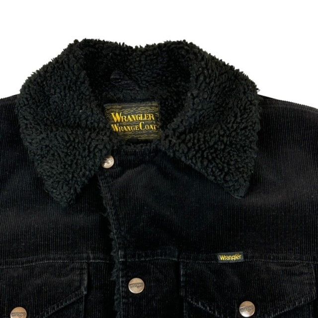 中古 ラングラー WRANGLER WRANGE COAT ランチコート クリーニング済み 裏ボア 黒 メンズ Mサイズ