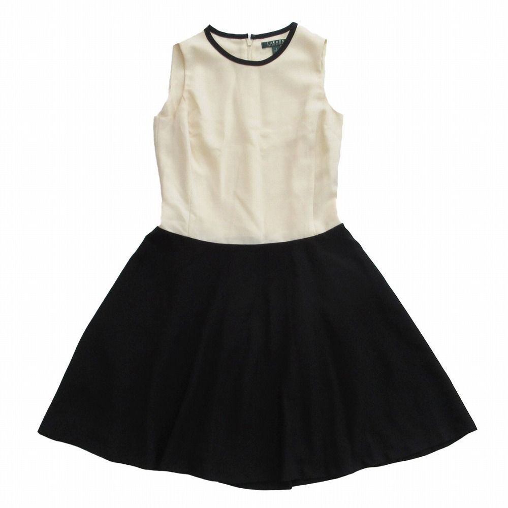 LAUREN RALPH LAUREN ローレンラルフローレン ノースリーブ バイカラー