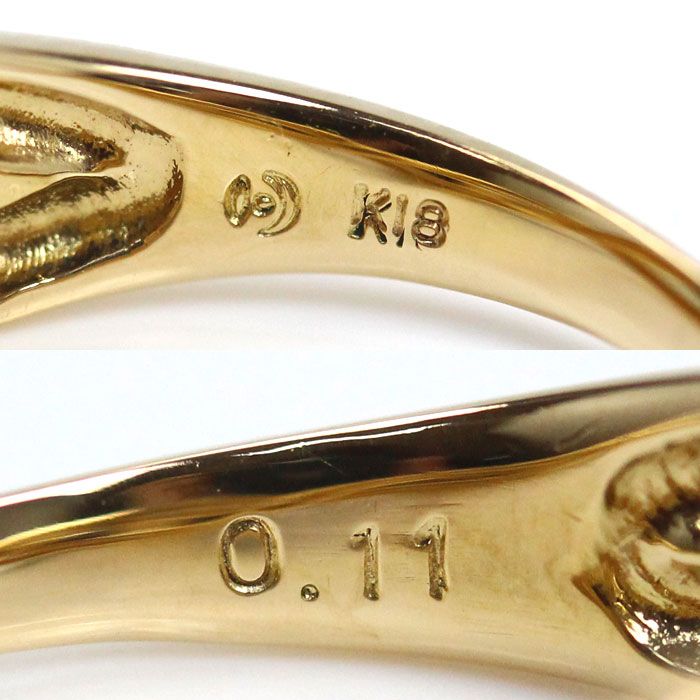 TASAKI タサキ K18YG イエローゴールド ダイヤ リング・指輪