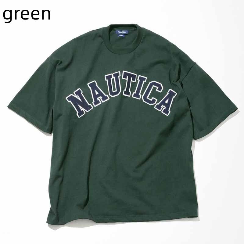 値下げ中】NAUTICA トゥーヘヴィー アーチロゴショートスリーブTシャツ 黒