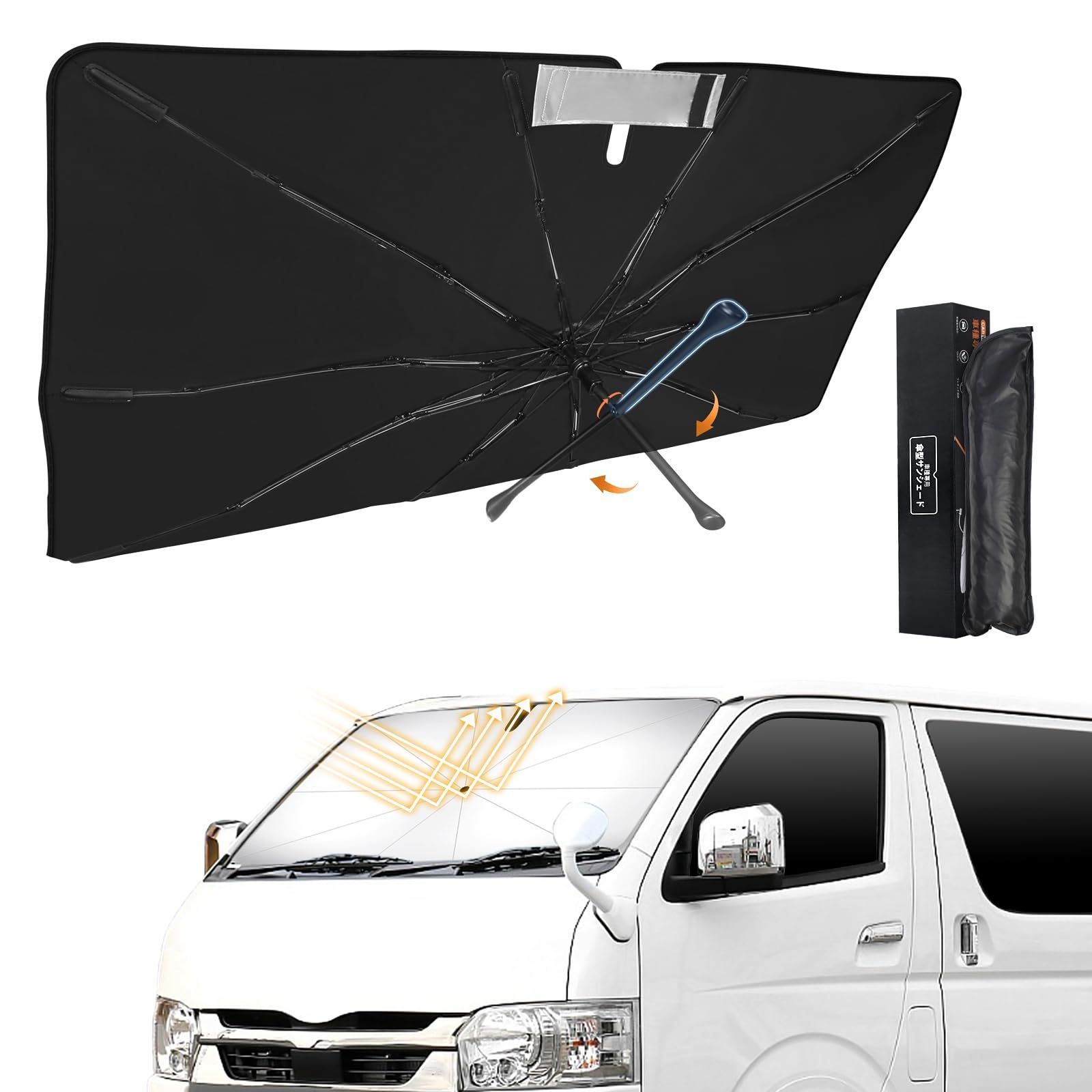 Amazon | CARVANTA トヨタ ハイエース 200系 サンシェード ワイドボディ 遮光シェード 車中泊 全窓対応サンシェード  サイドサンシェード プライバシー保護 フルセット マルチサンシェード HIACE H200 H16年8月~現行 暑さ対策 仮眠 断熱 遮光 高密度  紫外線カット 