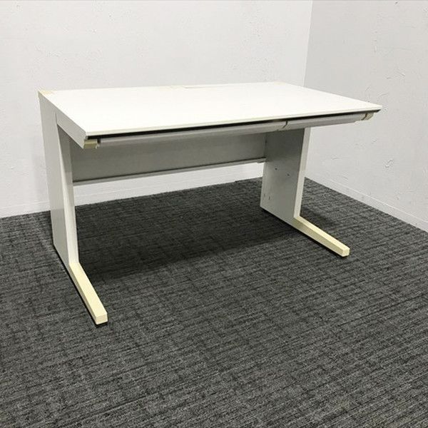 平デスク iS 引出し付 オフィスデスク W1200 コクヨ ホワイト