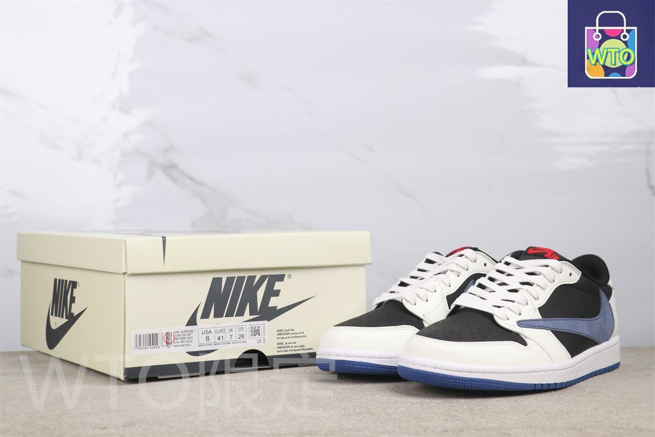 スニーカー Travis Scott x Nike TD Air Jordan 1 Low Nike-Shoes-Travis-Scott-X-Nike
