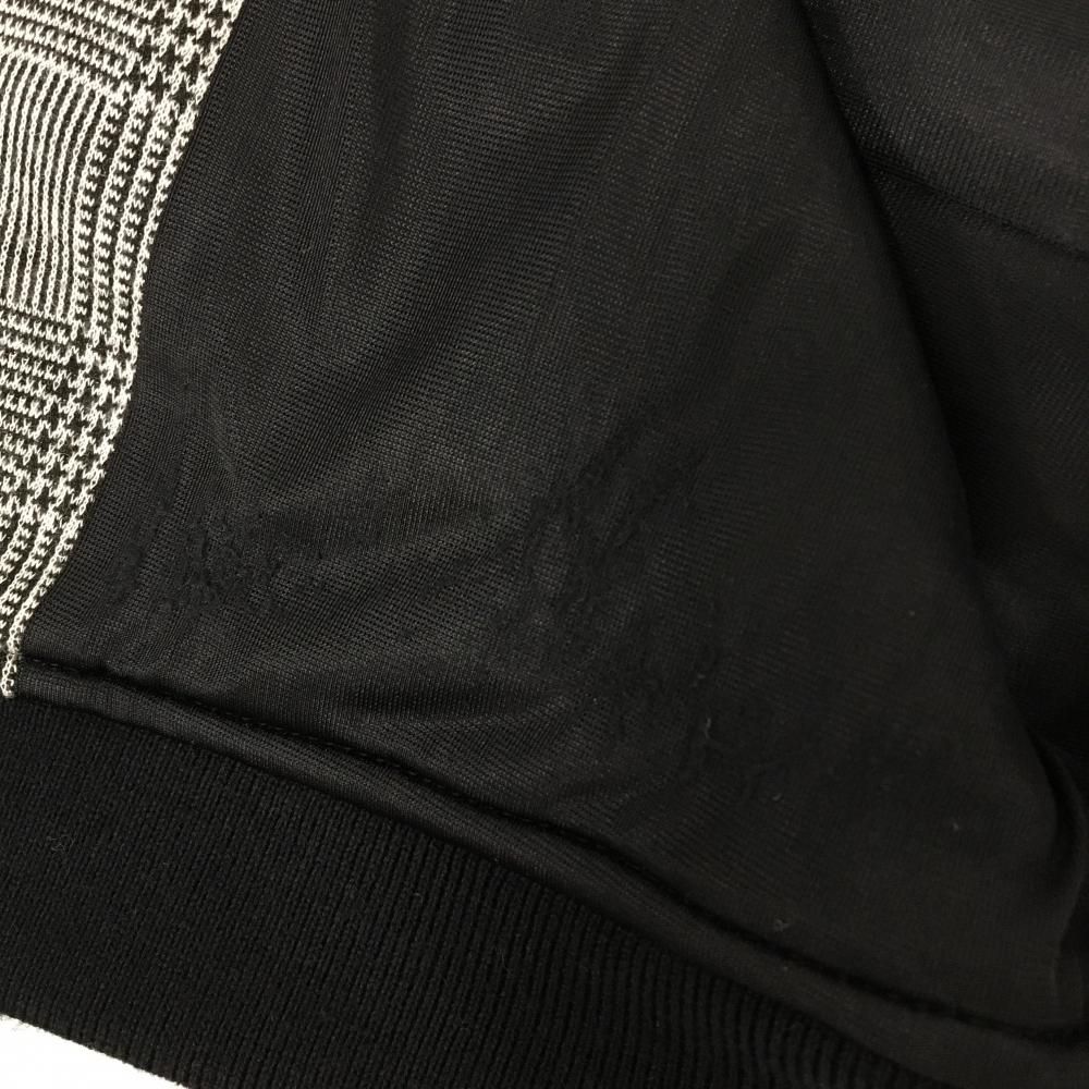 半袖中綿ジャケット 黒×ライトグレー