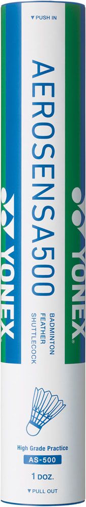 ヨネックス YONEX バドミントン エアロセンサ500 1筒12個入り 水鳥シャトル AS-500 練習球 AS500 -