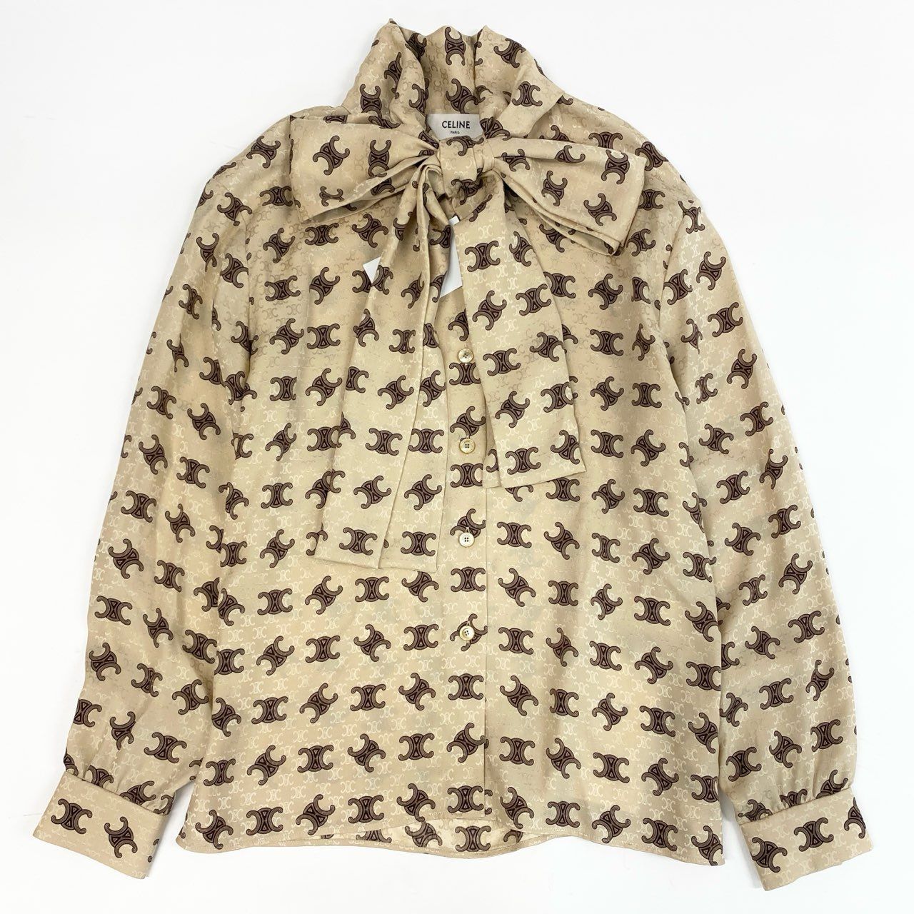 セリーヌ　23aw ラヴァリエール　クラヴァット CELINE セリーヌ 23AW シルクツイル ラヴァリエール - メルカリ