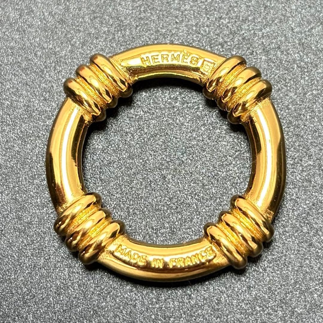 HERMES エルメス スカーフリング ブーエ ゴールド 楽天市場】質屋 エルメス スカーフリング ブーエ ゴールド色