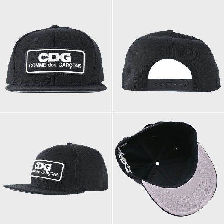 コムデギャルソン COMME des GARCONS CDG キャップ CDG LOGO PATCH CAP 帽子 深め ロゴ ワンポイント ブラック おしゃれ ブランド メンズ レディース