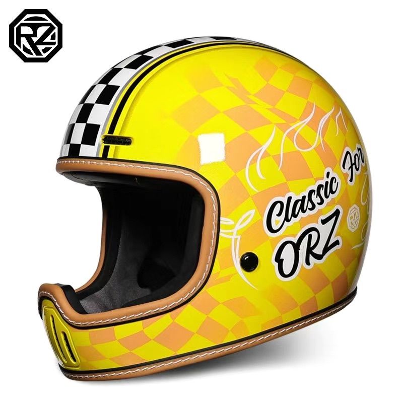 レトロヘルメットORZ クラシック フルフェイスヘルメットS〜XXL