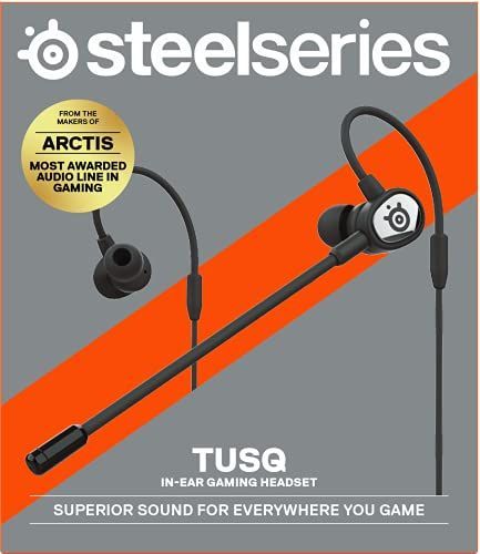 Tusqのみ SteelSeries ゲーミングイヤホン マイク着脱式 Tusq ノイズ