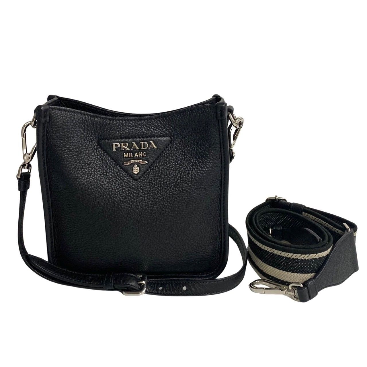 希少PRADA 黒 ショルダーバッグ 保存袋付き PRADA 【お取り寄せ】 プラダ ショルダーバッグ 2VH113 9Z2 DMP
