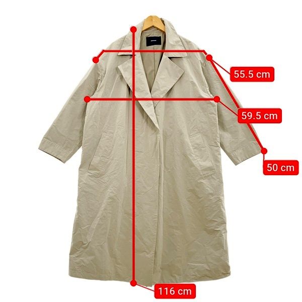 FRAMeWORK フレームワーク ラップコート トレンチコート 羽織り 22-020-220-9000-1-0 レディース サイズ38 ベージュ アウター IL16876 GULLKHAN_COM