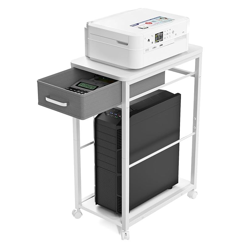 【特価商品】パソコンワゴン pcワゴン cpuワゴン キャスター付き 引き出し付き デスクワゴン パソコン収納 木製 サイドワゴン デスクサイドワゴン 収納棚 オフィス収納 オフィスワゴン 組立