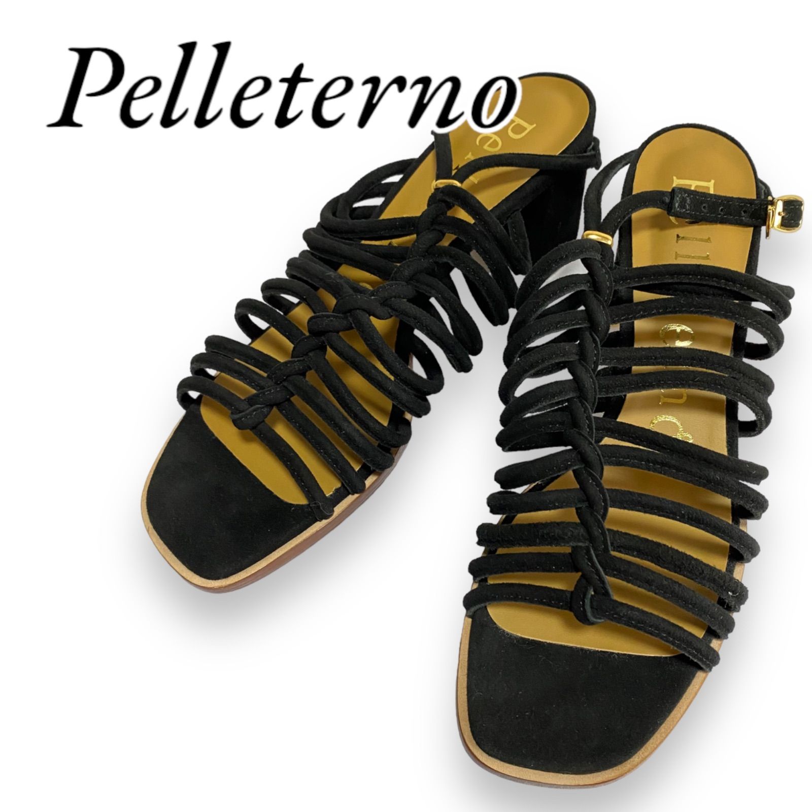 ペレテルノ Pelleterno スウェードサンダル S 即出荷 - 靴