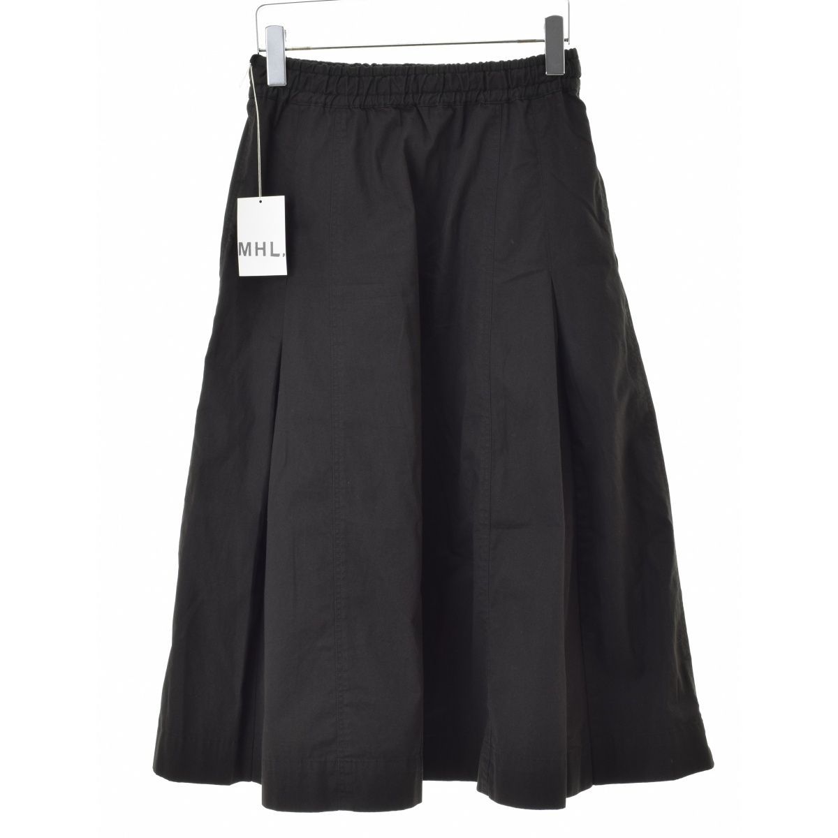 マーガレットハウエル 24SS コットン シルク ポプリン ロング スカート 0 マーガレットハウエル 24SS コットン シルク ポプリン ロング