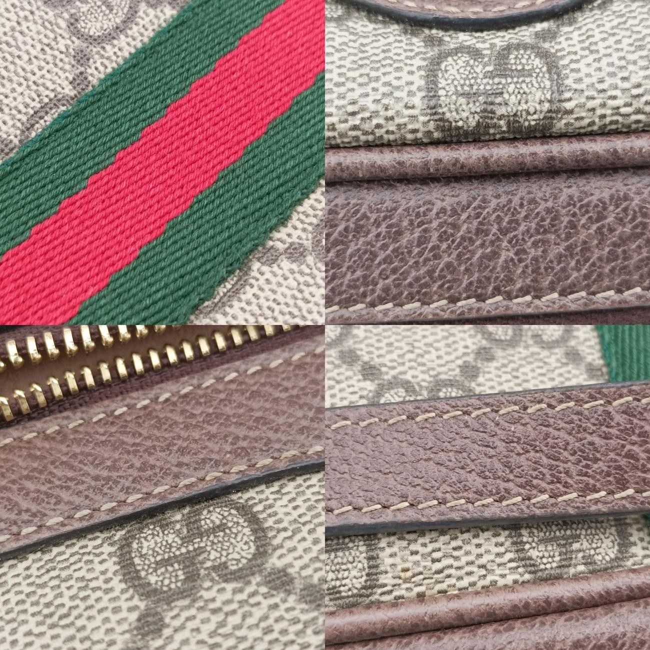 グッチGucciオフィディアブラウンPVCコーティングキャンバス517350
