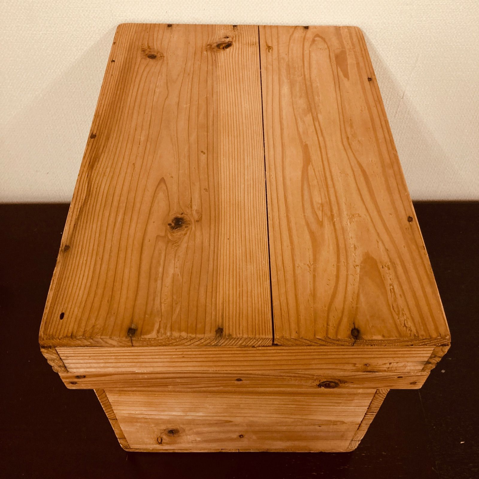 昭和レトロ 古い茶箱 〜 収納箱 木箱 コンテナ - メルカリ