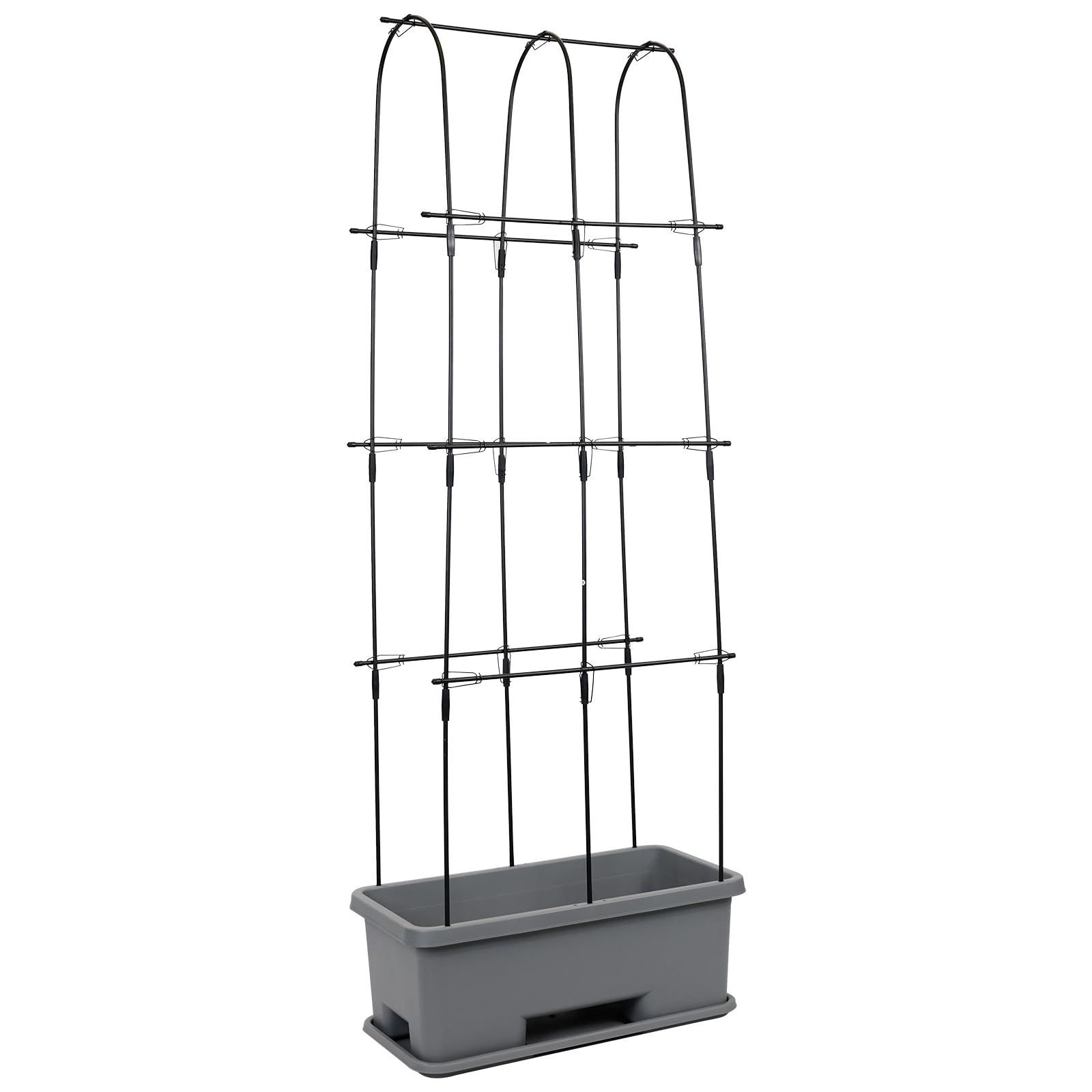 Size:70×38×186 Worth 野菜プランター 園芸支柱 つる植物 ガーデニング用支柱 小型 軽量 維持水分 養分維持 農業用 園芸用 組み立てかんたん PVCカバーつき ラック取り外し キャスターつき 組み立
