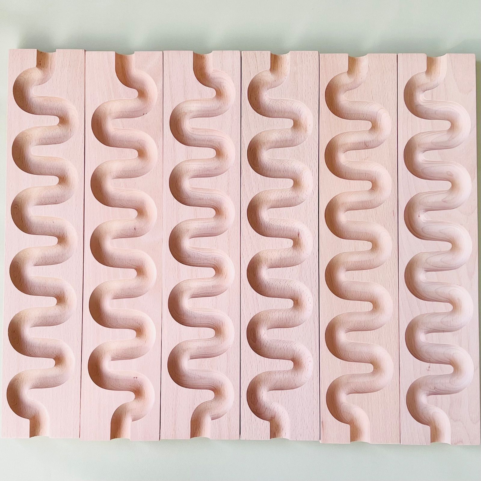 新品級 ビー玉転がし くねくね ピタゴラスイッチ 知育玩具 マーブルラン 6個 6個セット】ビー玉転がし くねくねスロープ ピタゴラスイッチ