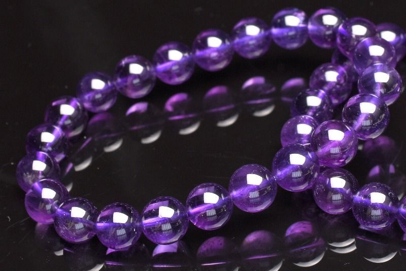 上質 アメジスト 11mm ブレスレット 1個売り パワーストーン 天然石