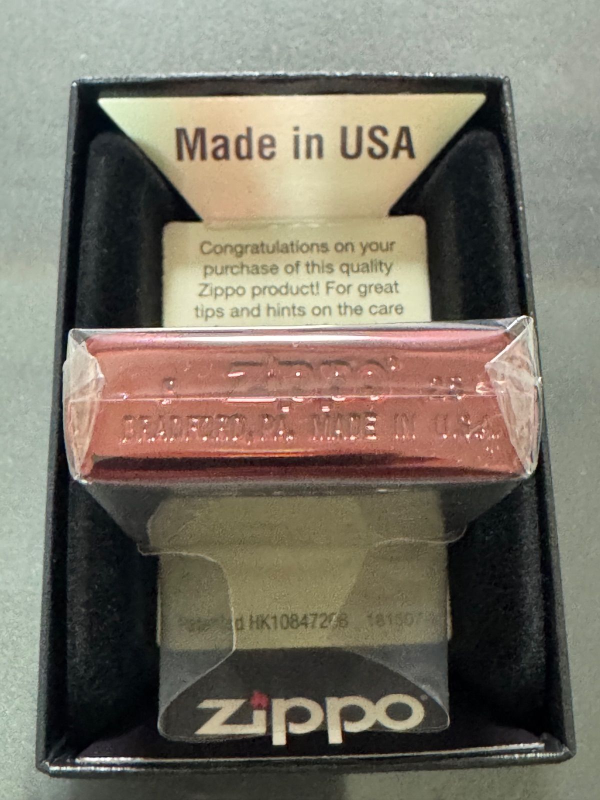 zippo ダブル ウィンディ ネオレッド WINDY 前面刻印 2025年製