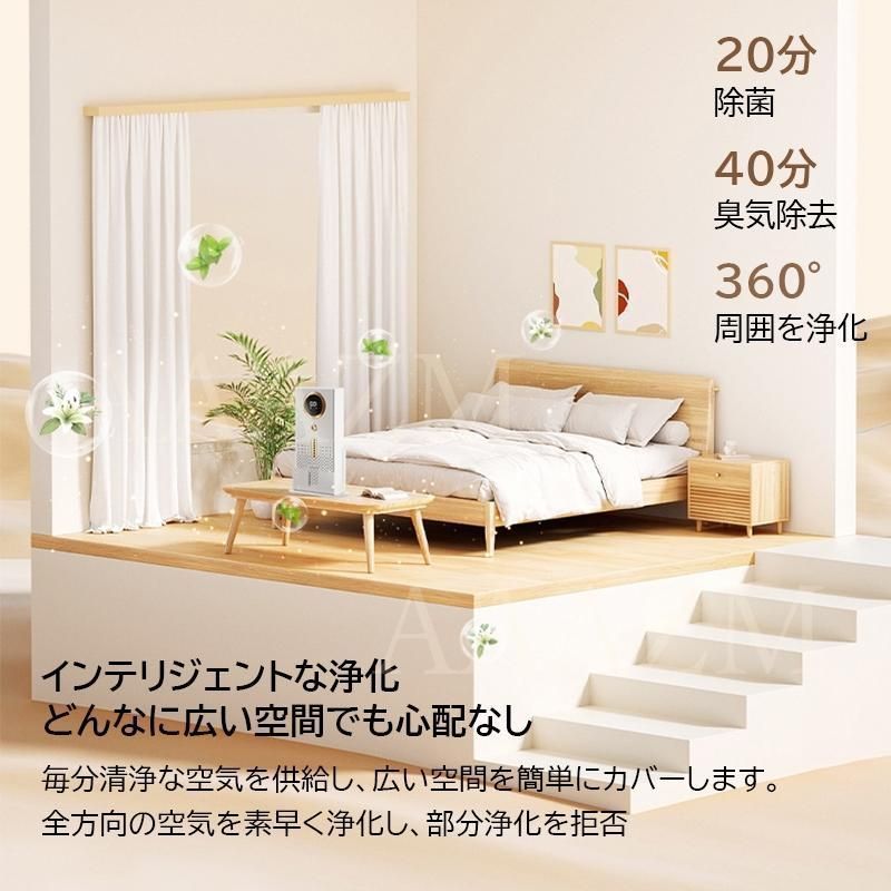 空気清浄機 花粉対策 脱臭 コンパクト H13 ホワイト PM2.5対応 小型 静音 ウイルス 花粉 ハウスダスト 卓上 12畳対応 空気浄化 加湿なし フィルター交換なし WWW_KANDAIZUMI_COM