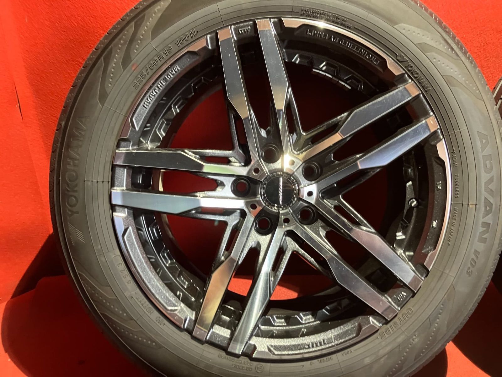 サマータイヤホイールセット 225 60R18 YOKOHAMA ADVAN V03 18x8.0 38 120-5H SHALLEN RG 4本SET USTAUSTRALIA_COM_AU