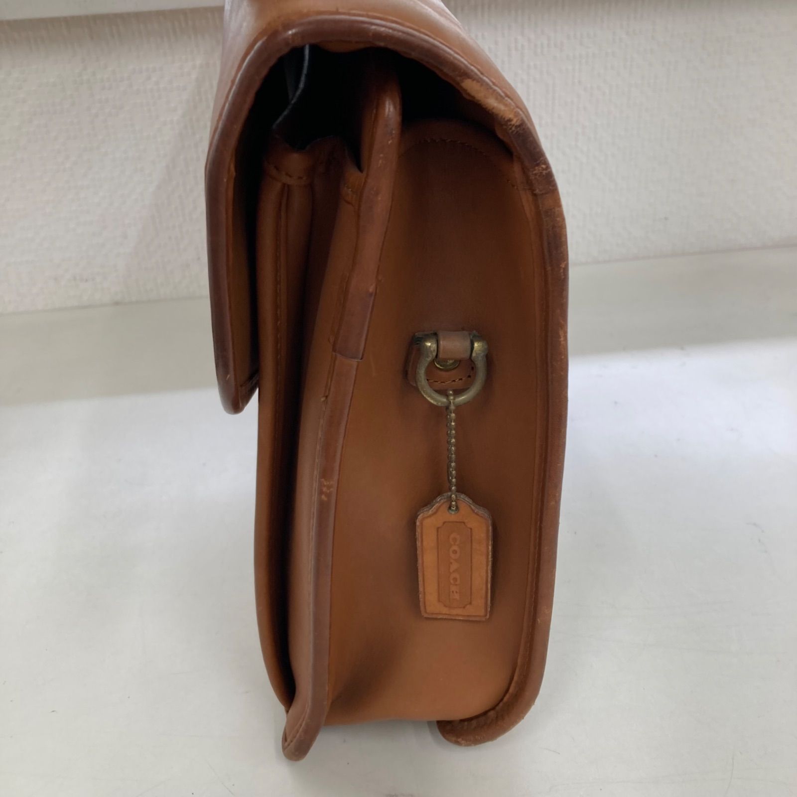 ★COACH★ コーチ 2WAY レザー ビジネスバック 本革 キャメル COACH ビジネスバッグ 牛革 キャラメル 2WAY 本革 ロック 鞄