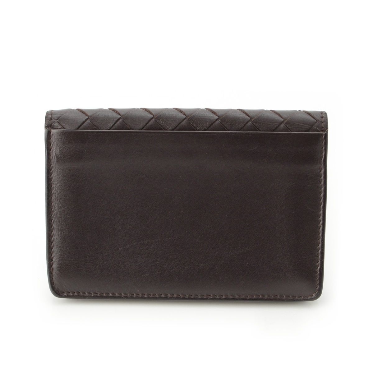 ボッテガヴェネタ レザー イントレチャート カードケース 名刺入れ 174646 ブラウン