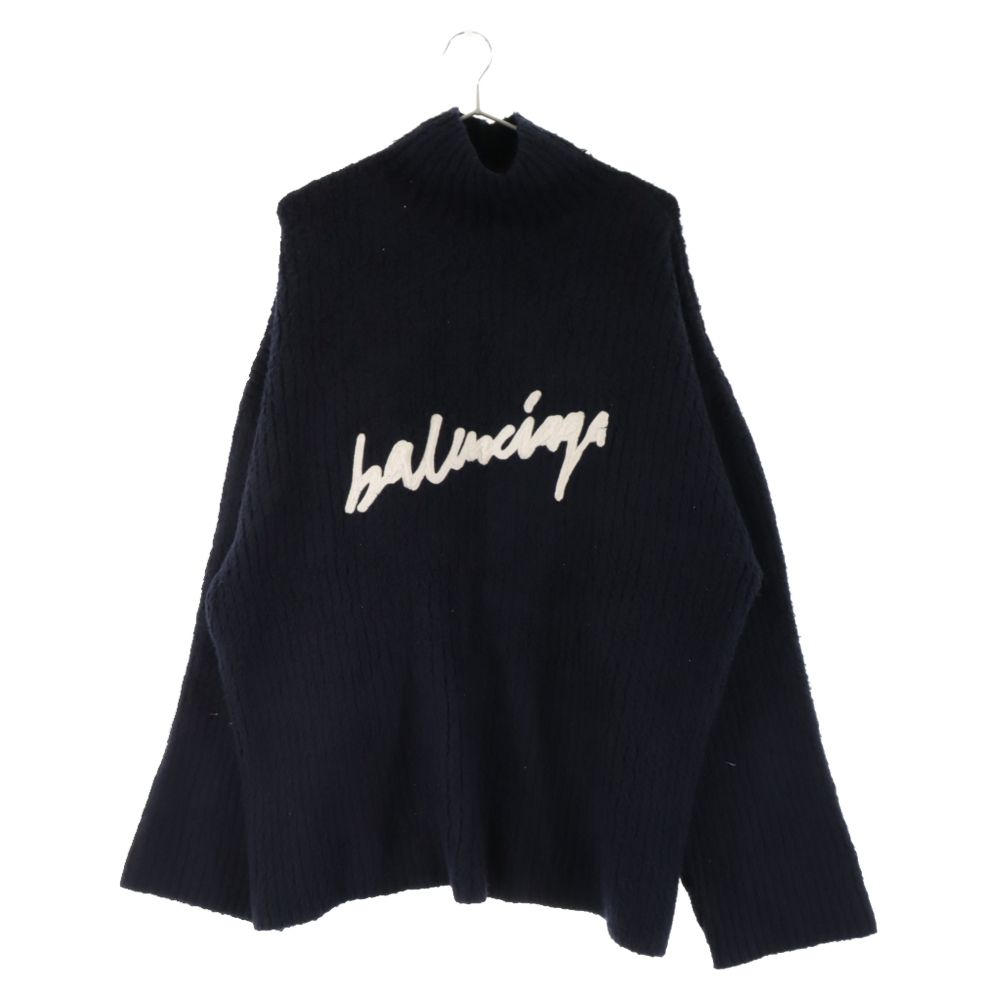 BALENCIAGA (バレンシアガ) Scribble Logo Oversize Sweater フロント